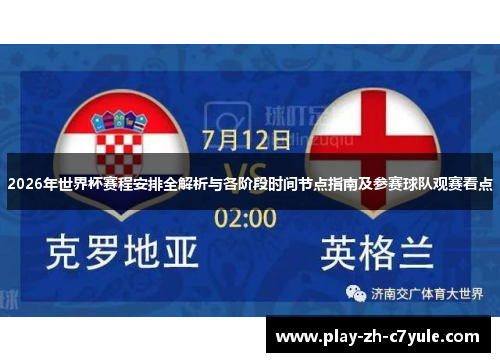 2026年世界杯赛程安排全解析与各阶段时间节点指南及参赛球队观赛看点 2026年世界杯赛程安排全解析与各阶段时间节点指南及参赛球队观赛看点