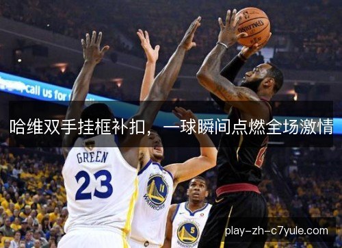 哈维双手挂框补扣，一球瞬间点燃全场激情